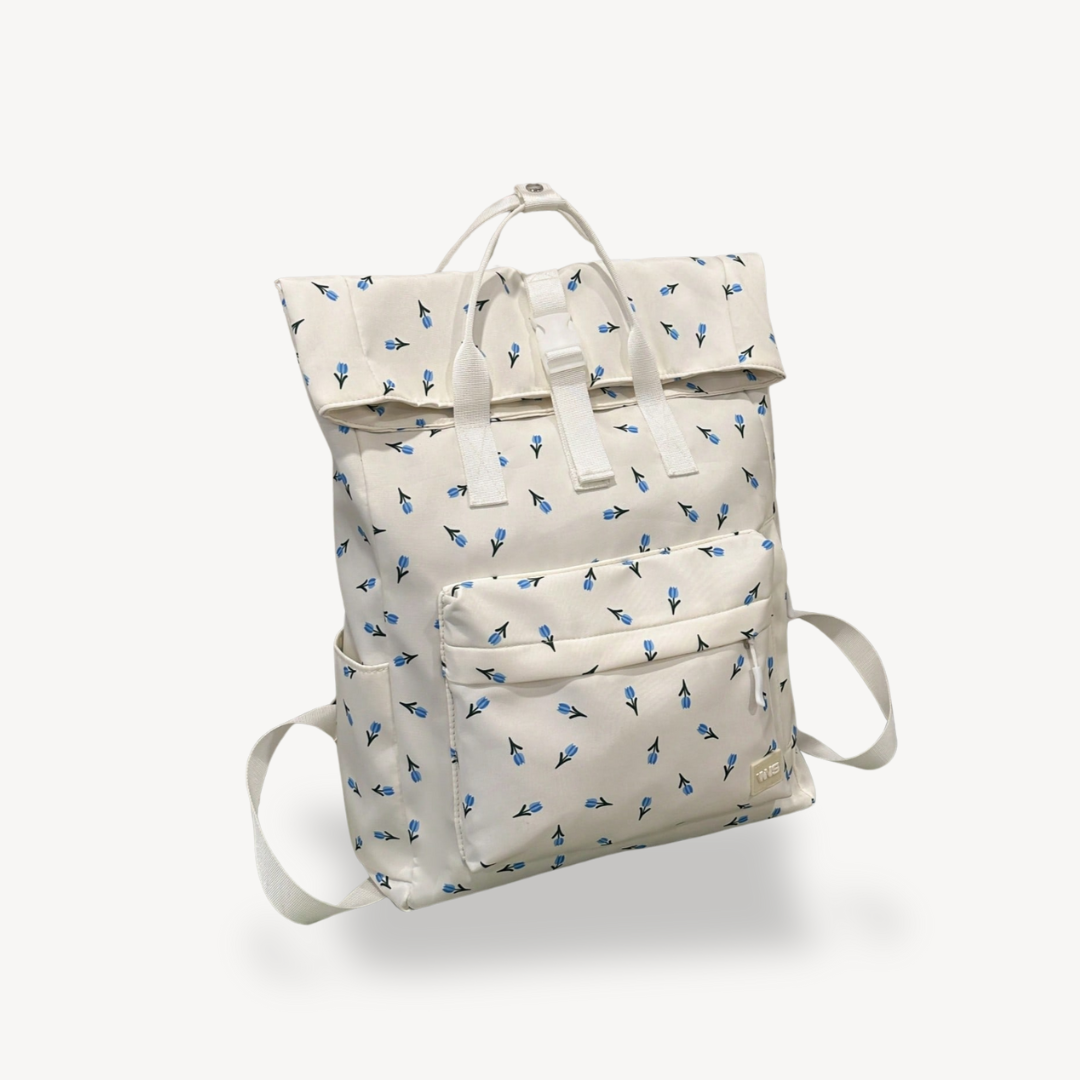 Women's Polyester Roll Top Backpack | Loravelle