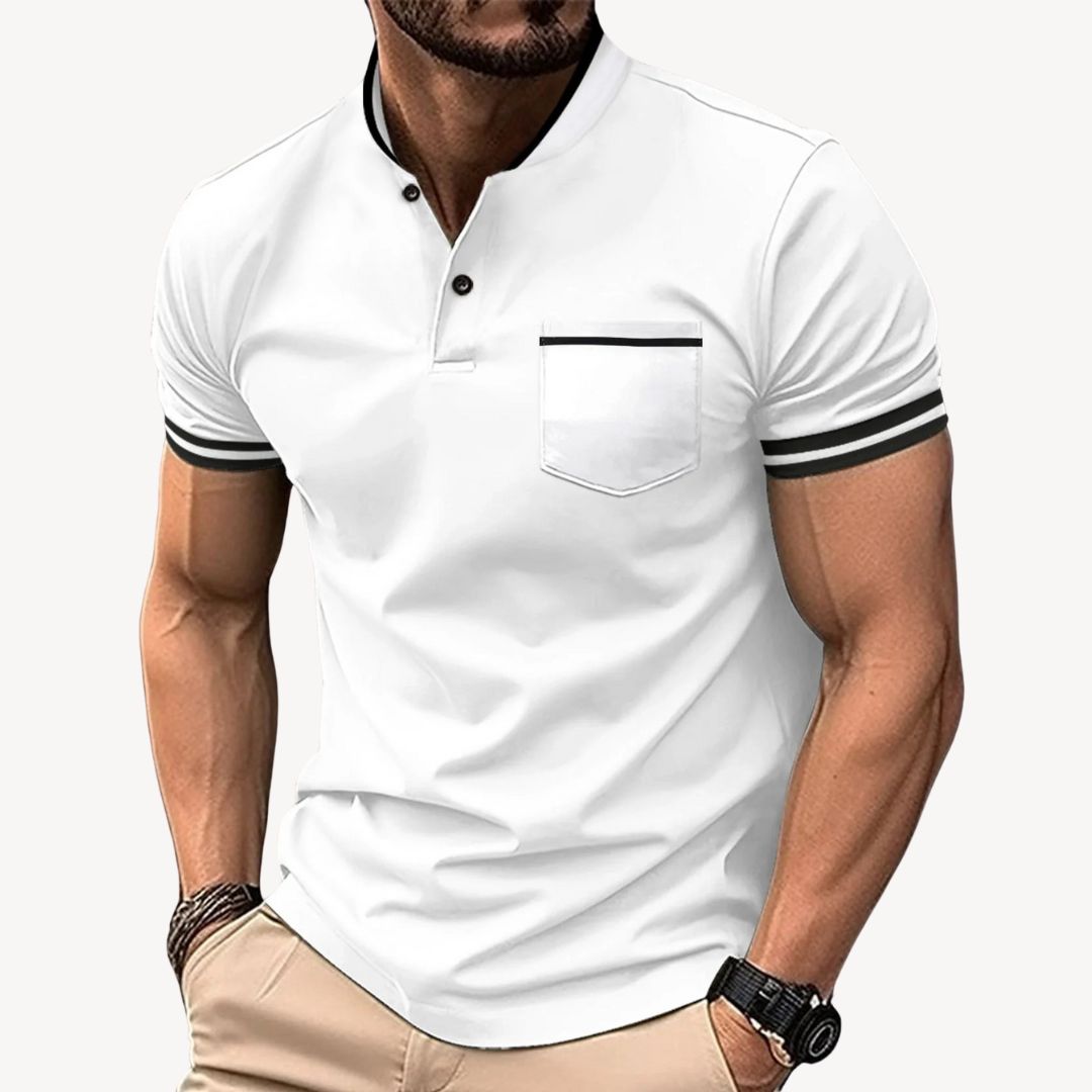 Men's Casual Henley Shirt | Loravelle