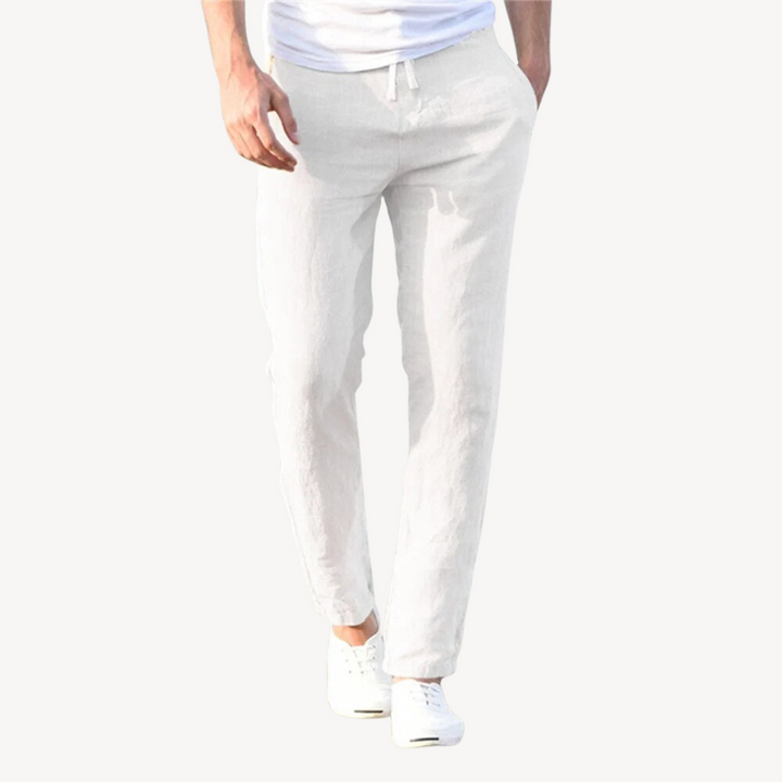 Men’s Linen Drawstring Pants – Casual Lightweight, Breathable | Loravelle