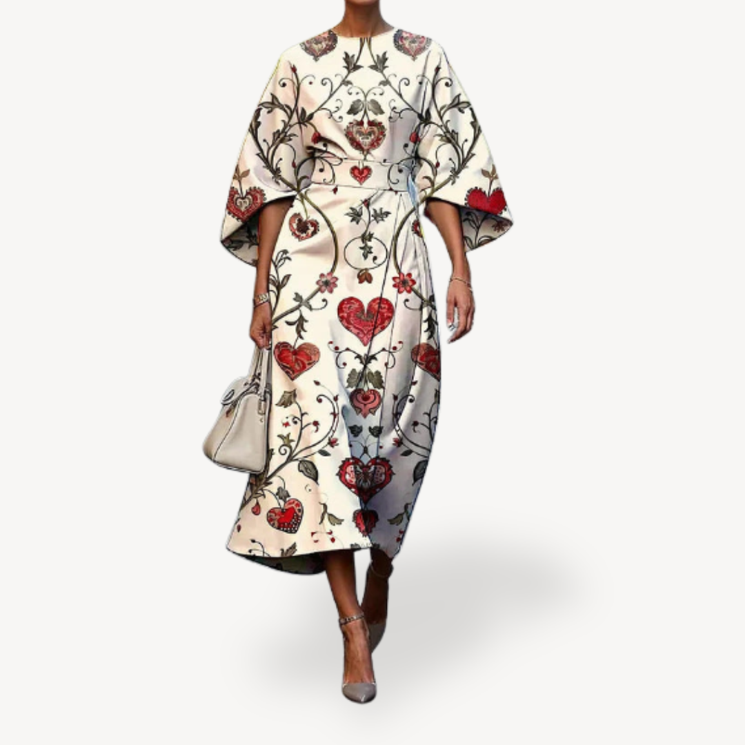 Women's Floral Print Midi Dress | Loravelle
