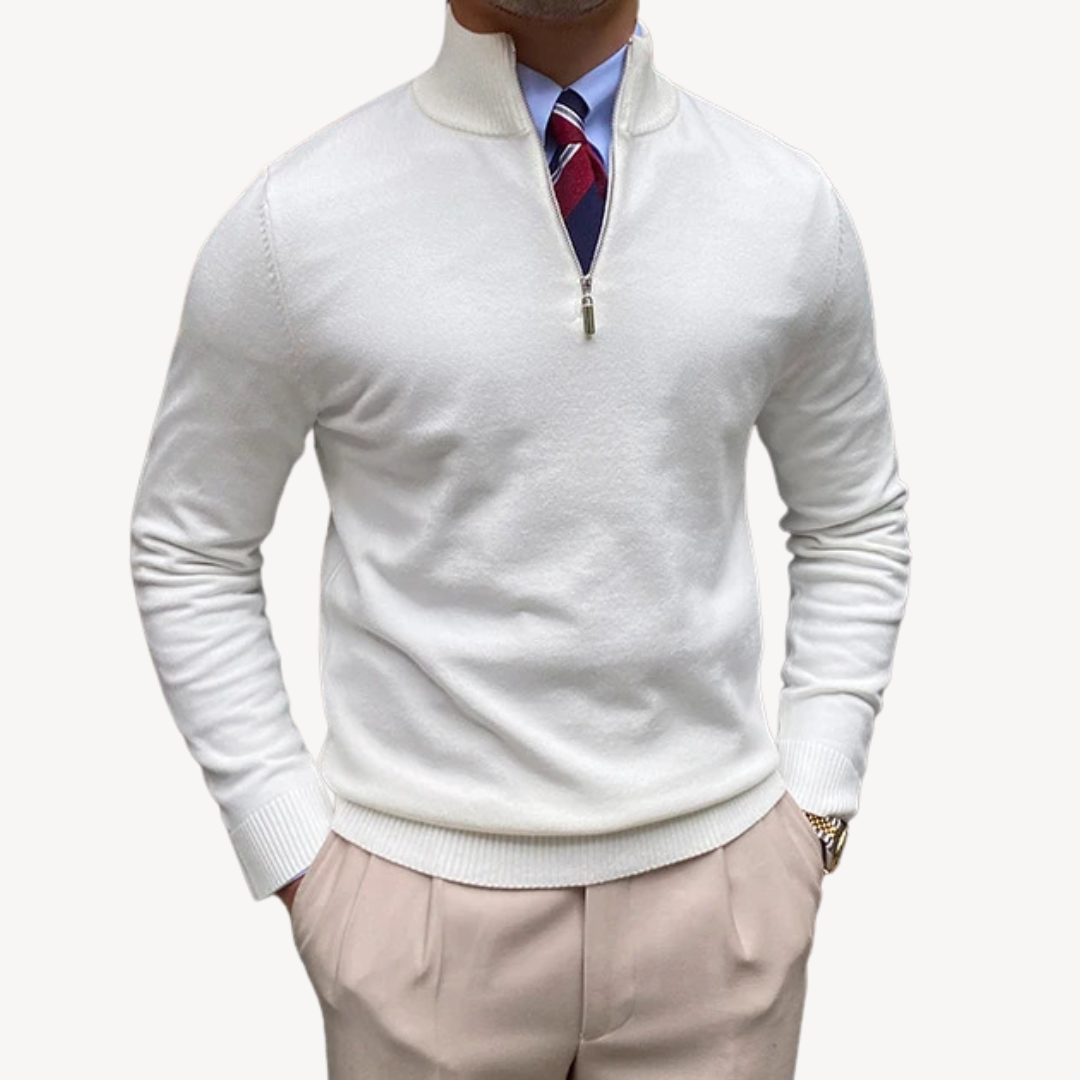 Men's Quarter Zip Sweater | Loravelle