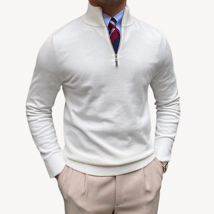 Men's Quarter Zip Sweater | Loravelle