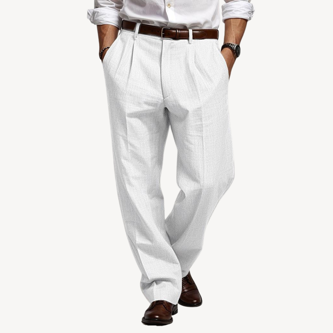 Men's Pleated Dress Pants | Loravelle