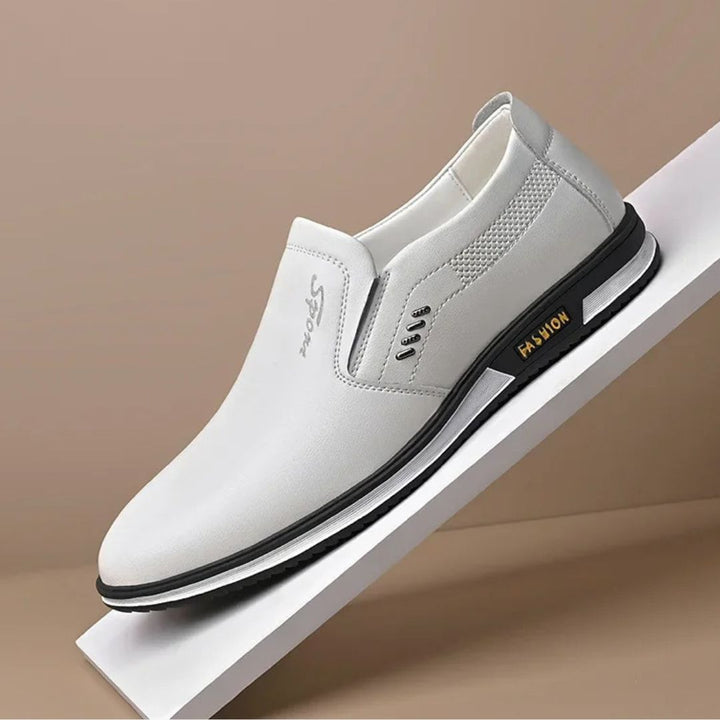 Men’s Leather Slip-On Loafers – Formal & Casual Comfort Shoes in Multiple Colors | Loravelle