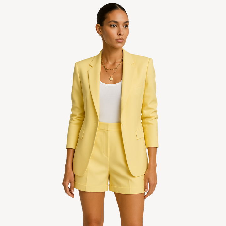 Women’s Blazer & Shorts Set – Stylish Casual Suit | Loravelle