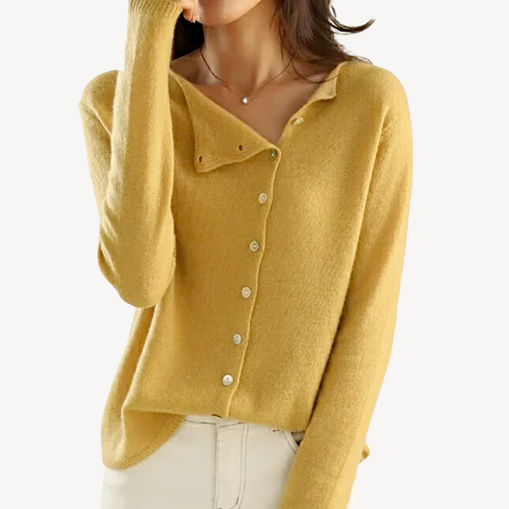 Women’s Button-Front Knit Sweater | Loravelle
