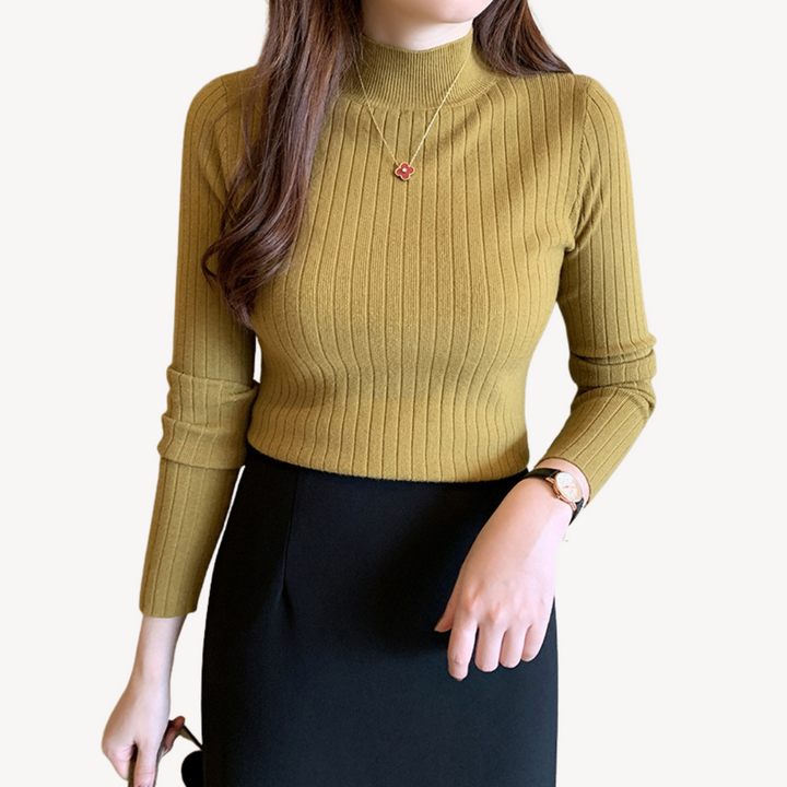 Ribbed Turtleneck Sweater for Women | Loravelle