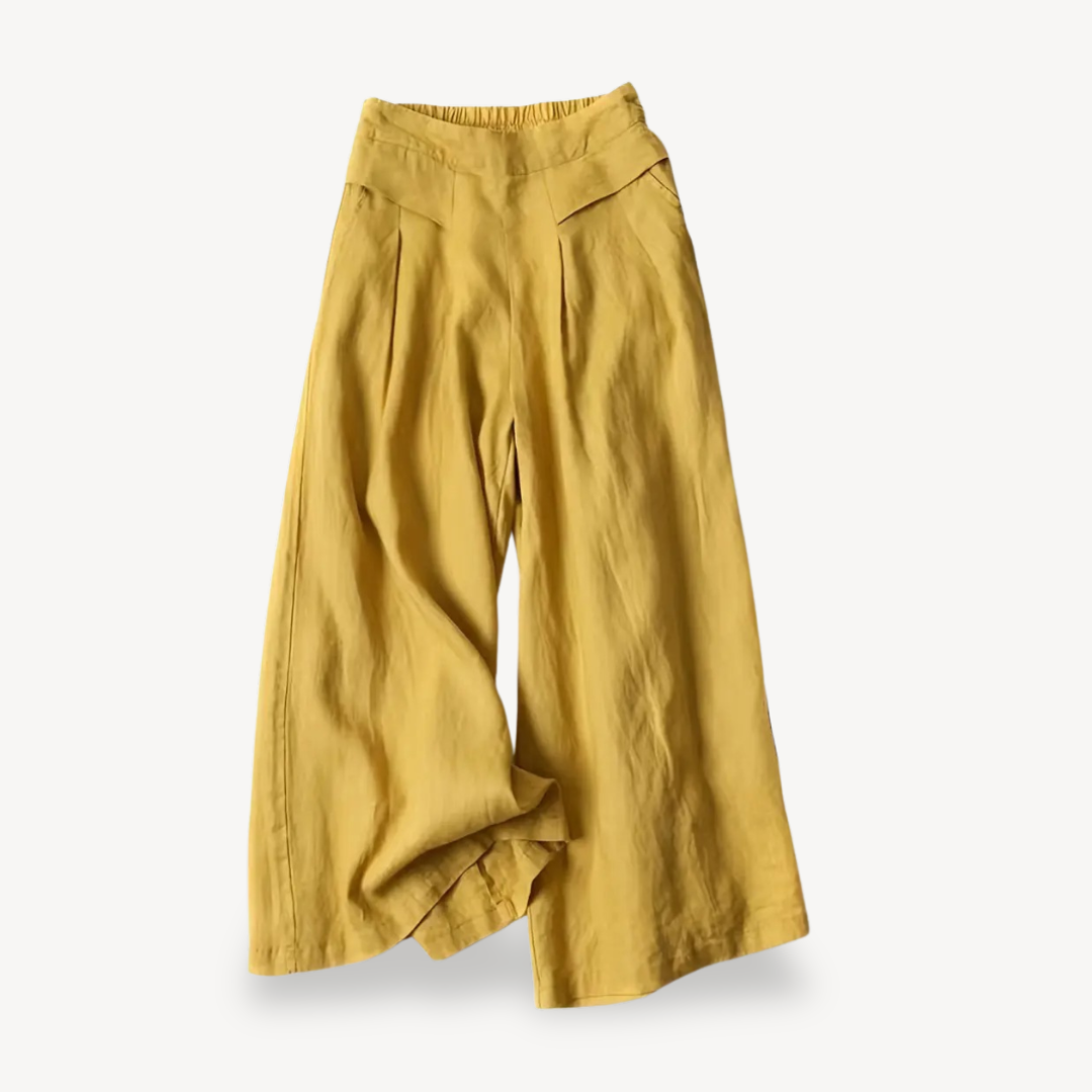 Women's Wide-Legged Linen Culottes | Loravelle